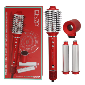 Escova Enzo EN-6225 4 em 1 Vermelha